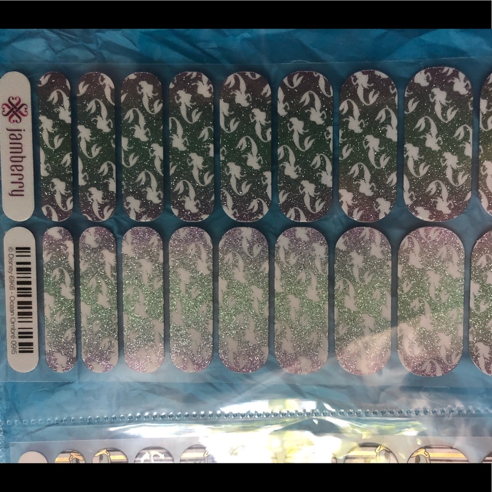 Little Mermaid-Jamberry Nail Wraps-Full Sheet
